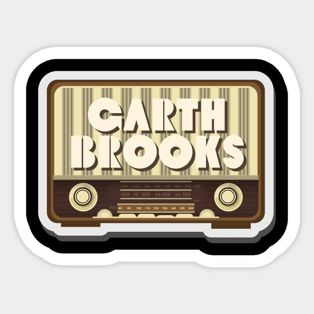 Garth Brooks Sticker by ROUGHNECK 1991